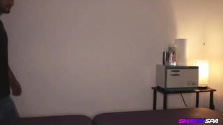 Insane masseur, Nikki is providing a hand-job to her fave customer, to keep him downright pleased