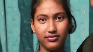 Indian gal is getting poked in front of the camera for the very first time and loving it