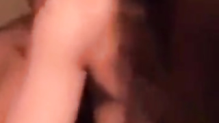 This dark-haired stunner is getting her bootie porked rock hard live on periscope