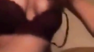 This dark-haired stunner is getting her bootie porked rock hard live on periscope