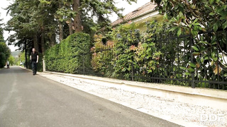 Xxl boobed, blond honey was caught milking, so she concluded up getting nailed in the backside