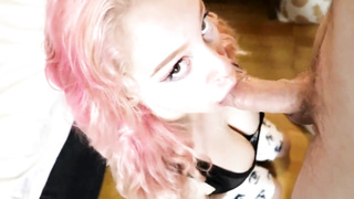 Making him spunk with my thick melons - Amadani