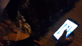 Kinky gal is getting on all fours in front of a stud with a phat beef whistle and gargling it