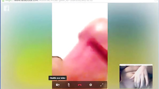 Dangled dude having joy on facebook