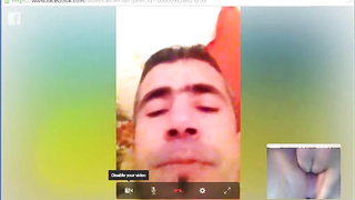 Dangled dude having joy on facebook