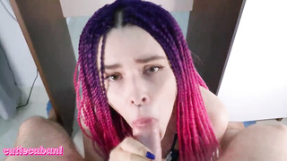 UNEXPERIENCED TEENIE SUKED MY HARD-ON AND GET JIZZ IN GULLET - POINT OF VIEW