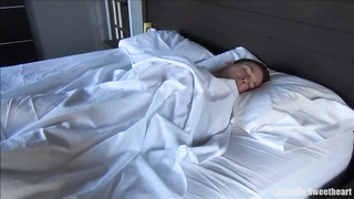 Brown-Haired with fat knockers is humping her bf after providing him a oral job to sizzling him up