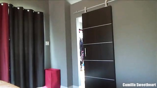 Wild damsel is inhaling salami and eating nuts, because she wants to satiate her fresh man