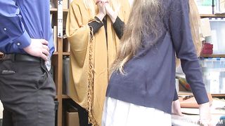 GILF/teen shoplifter couple