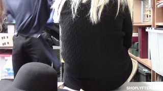 GILF/teen shoplifter couple
