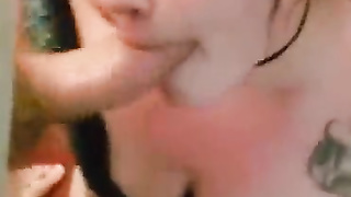 Stunning honey with immense funbags bj's fuckpole