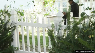 Racy towheaded chick with ample, rock-hard milk cans and a mischievous, dark-hued boy are boinking like horny beasts