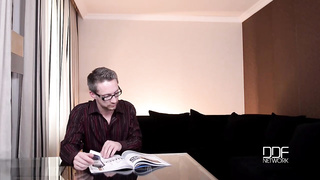 Curvy gal with large bosoms, Krystal Rapid cheated on her accomplice with one of his workers