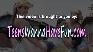 Pampered teenies asked a uber-sexy dude to stop by and shag them, until they both jism