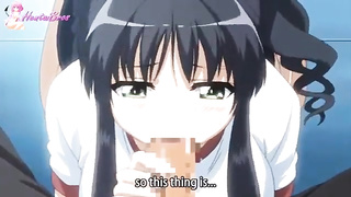 Animation stunner with monstrous funbags and dark hair is about to get her daily dosage of shag