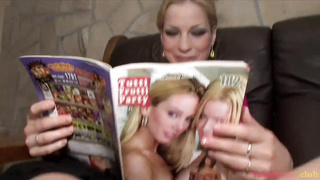 Tempting light-haired is getting her brilliantly clean-shaven honeypot poked the way she luvs the most