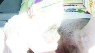 Milking Cougar Mummy MsYogaXxx rubs herself and shoots a load while driving around in the camper.