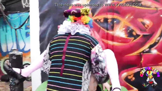 Pounding gothic dame after rock concert