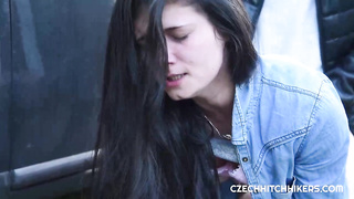 Czech teenage never says no to a superb bang,  even with a stranger, in a public place