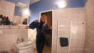 Blondie doll enjoys the way new, torrid urinate senses all over her after having assfucking hump