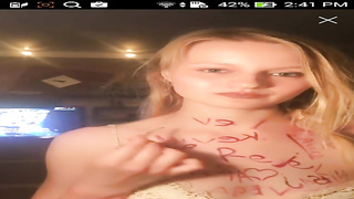 Nice blondie honey was posing in a fabulous sundress before she got bare to taunt a bit