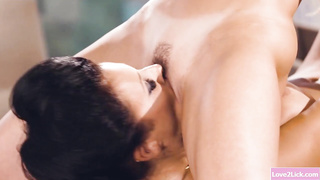 Big-Chested businesswoman is tonguing cooch at work while making enjoy with her girl-girl private secretary