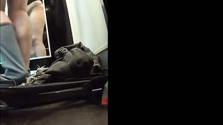 Naive dark haired didn't watch a covert camera in the dressing bedroom, before she commenced getting bare