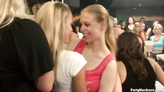 Super-Naughty ladies are orgying in the night bar, while their boyfriends are waiting at home