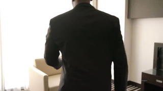 Racy towheaded girl with immense, rock-hard knockers is railing a stiff, ebony pipe and squealing while spunking