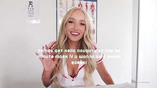 Stunning, blond nurse is getting boned firm, while at work, expecting that no one will watch her