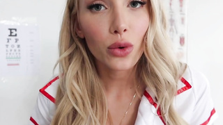 Stunning, blond nurse is getting boned firm, while at work, expecting that no one will watch her