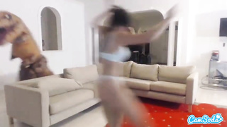 school nubile adrian maya nailing TREX to attempt and splatter like her all girl mates