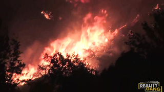 Wild, ash-blonde cougar, Angela Attison is having super-naughty hook-up in the back of a truck