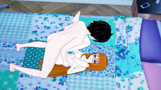 Joker boinks Futaba, part two! Cowgirl, side smash, and missionary internal ejaculation!