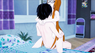 Joker boinks Futaba, part two! Cowgirl, side smash, and missionary internal ejaculation!