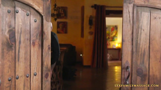 Magnificent, tatted man is about to plow 2 ravishing dolls, after they complete inhaling his weenie