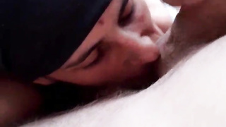 Mommy gargle hefty man meat for a cannabis stalk