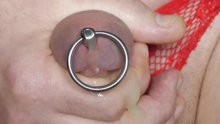 Sounding with jizz flow. Urethral catapulting fucktoy crazy torment bondage & discipline from Holland