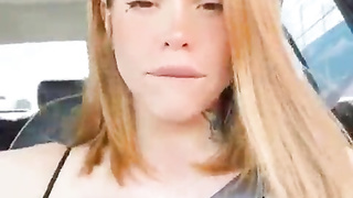 Demonstrating funbags while driving