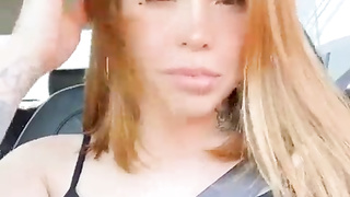 Demonstrating funbags while driving