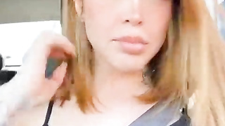 Demonstrating funbags while driving