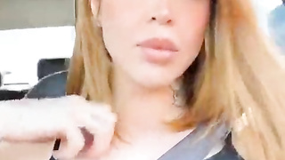 Demonstrating funbags while driving