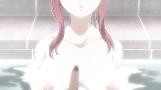 Toon honeys are rubbin' each other in a public tub, because it perceives so satisfying