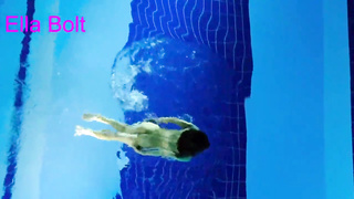 I Can’t  Stop Seeing, Teenage Ash-Blonde get Caught swimming Nude in resort pool