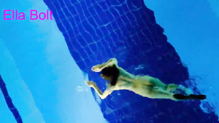 I Can’t  Stop Seeing, Teenage Ash-Blonde get Caught swimming Nude in resort pool