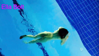 I Can’t  Stop Seeing, Teenage Ash-Blonde get Caught swimming Nude in resort pool