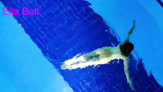 I Can’t  Stop Seeing, Teenage Ash-Blonde get Caught swimming Nude in resort pool