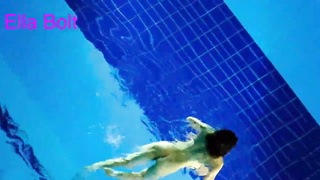 I Can’t  Stop Seeing, Teenage Ash-Blonde get Caught swimming Nude in resort pool