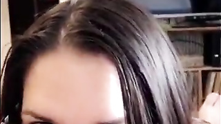 Unexperienced COUGAR no make-up blow-job