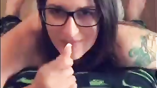 Unexperienced COUGAR no make-up blow-job